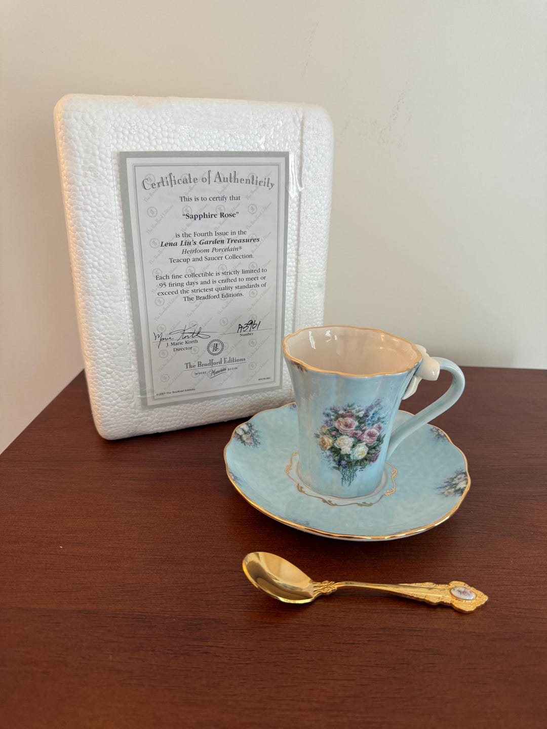 Bradford Editions Garden Treasures “ Sapphire Rose” by Lena Liu