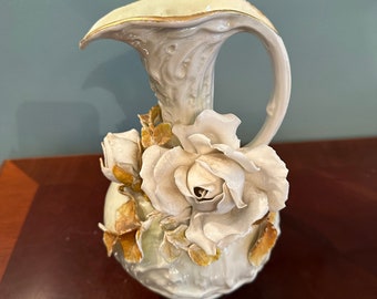 Antique ERNST WAHLISS Vienna Pitcher Vase