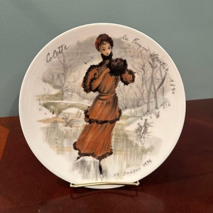 Vintage 1976 D’Arceau Limoges “Colette La Femme” Plate