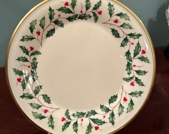 New Lenox Holiday Salad Plate