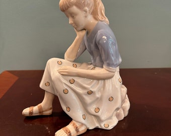 Andrea by Sadek Pensive girl Figurine.