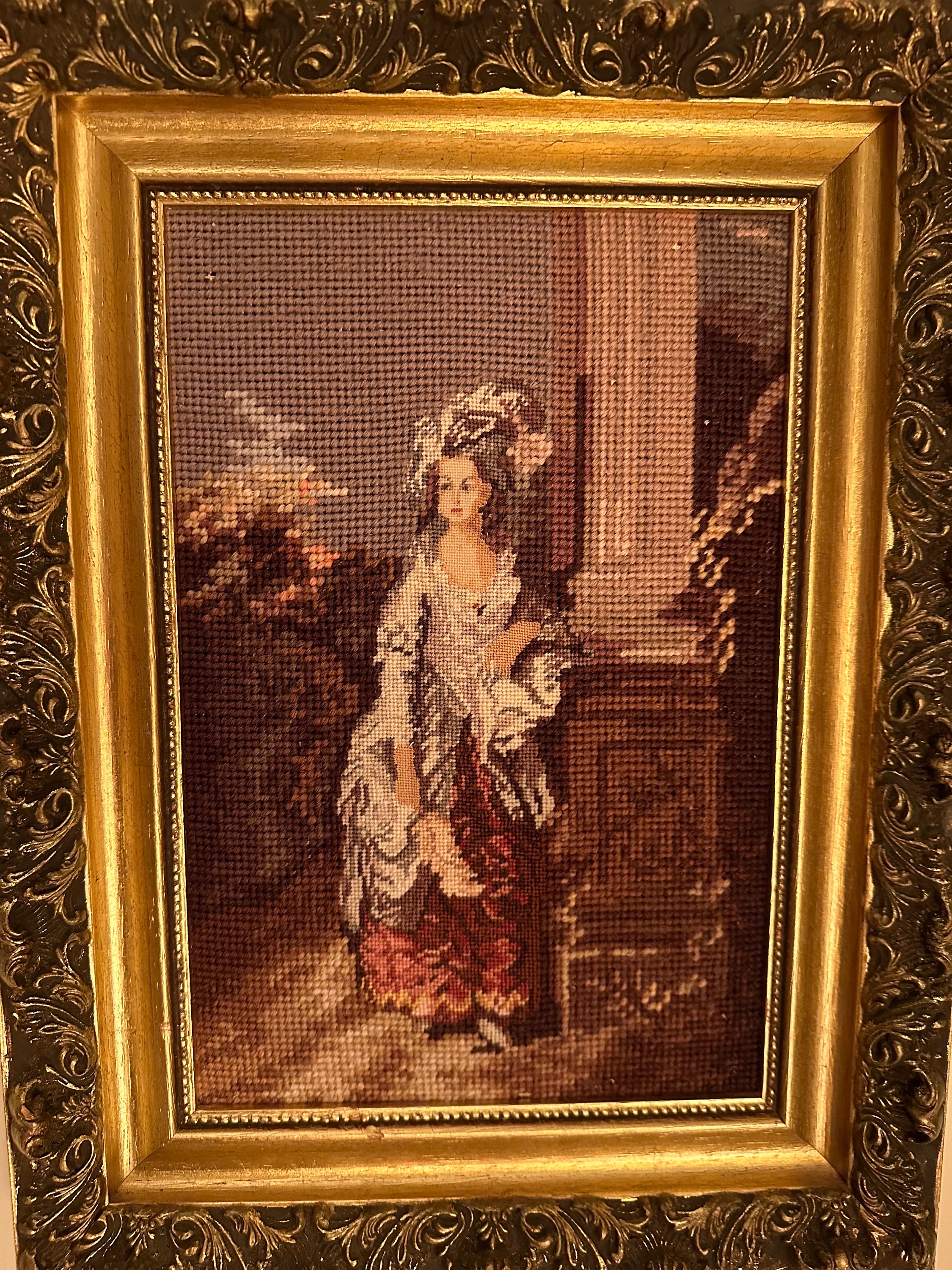 Vintage French Needlepoint Frame. - Etsy