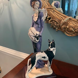 Florence Giuseppe Armani &quot;Lady With Great Dane&quot; Figurine