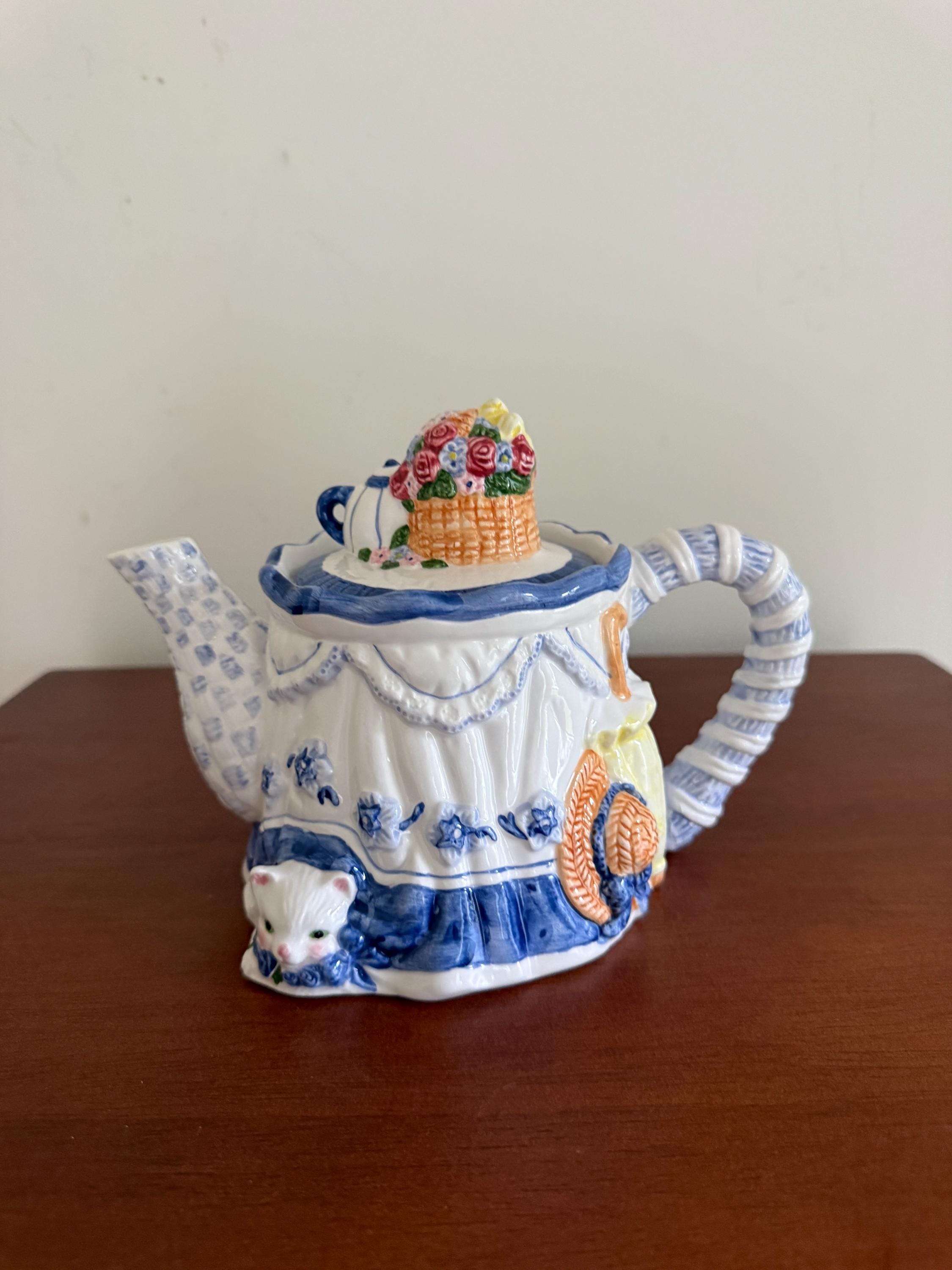 Avon Cat Tea Pot - Etsy