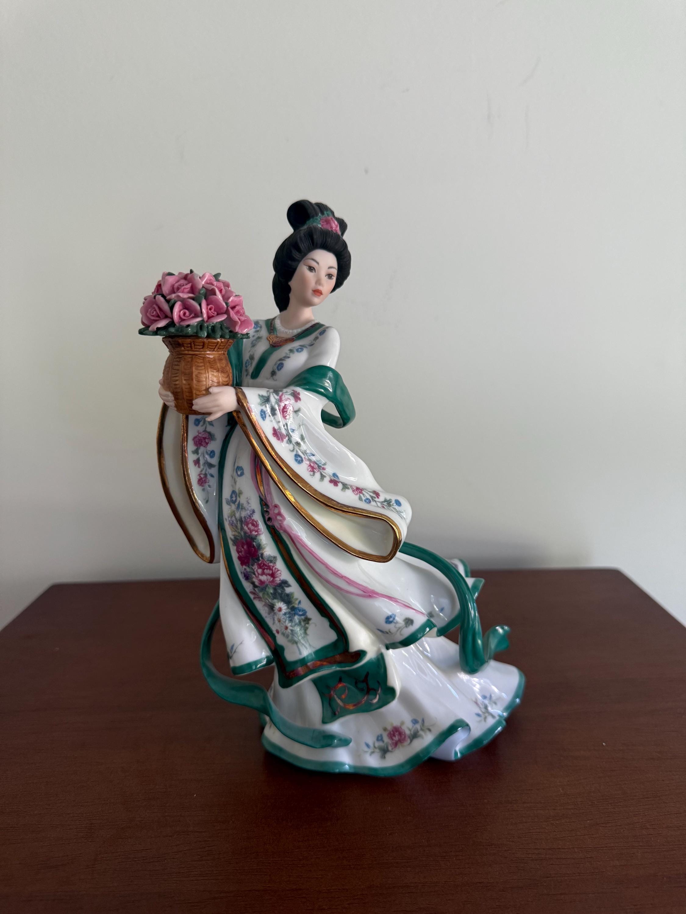 Danbury Mint “the Rose Princess” by Lena Liu Porcelain Figurine