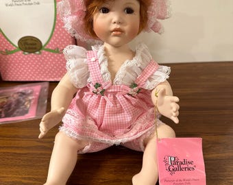 Paradise Galleries Porcelain “kayla” Doll - Etsy