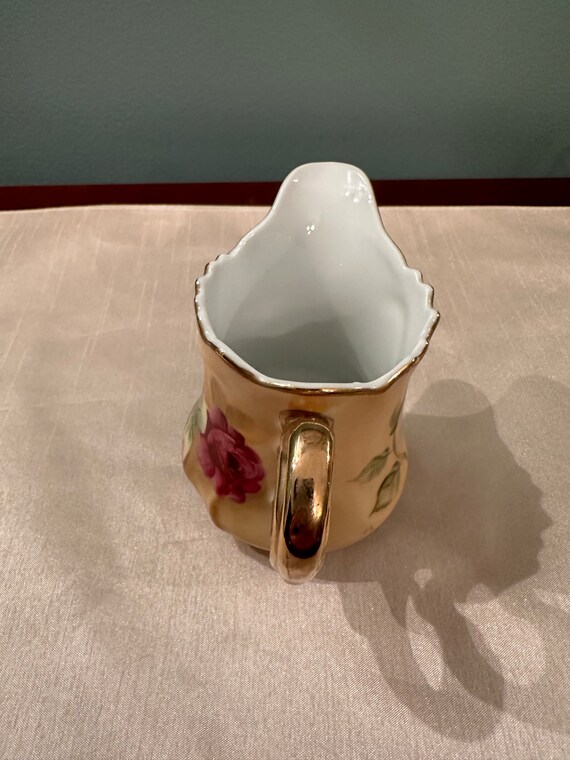 Lefton 1867 Creamer Handpainted 24 K Gold - Etsy