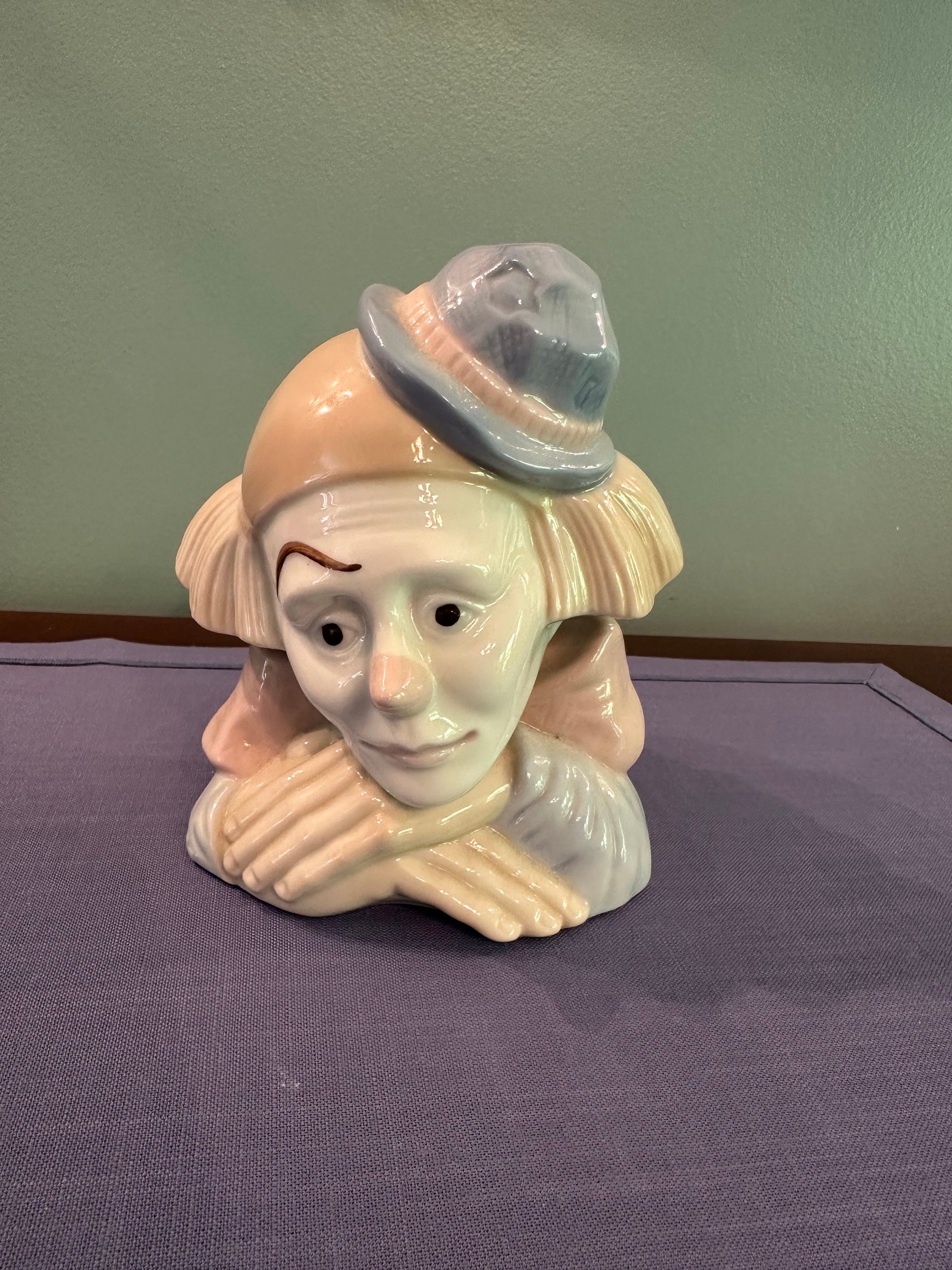 Vintage Meico 'feelings' Clown Fine Porcelain Figurine Paul