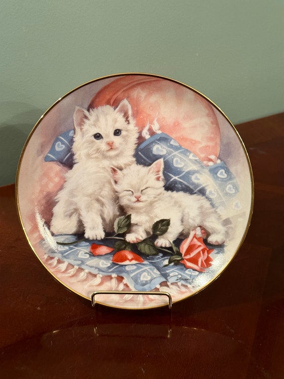 Franklin Mint “purrfectly Precıous” Fine Porcelain Plate by Brian