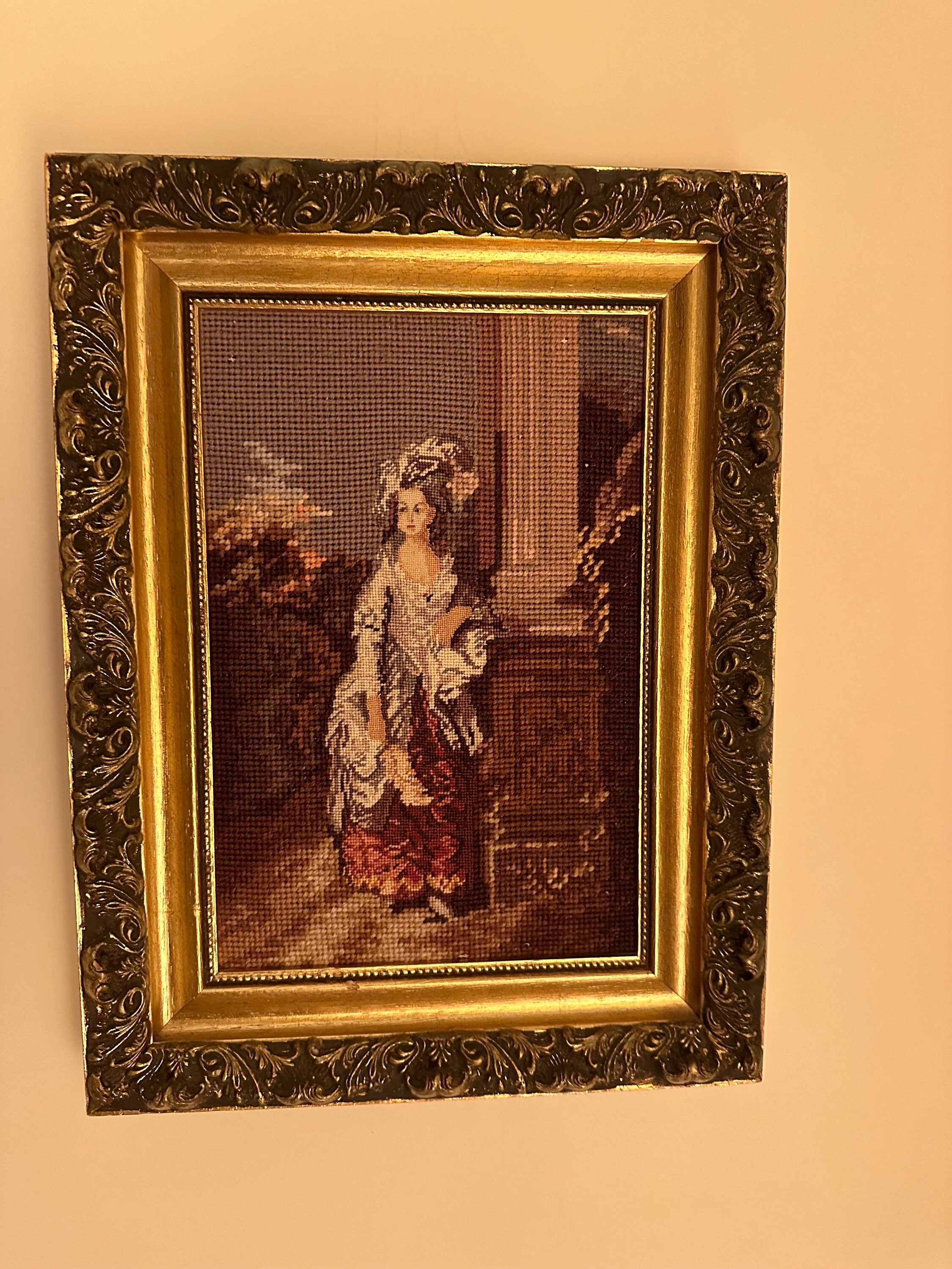 Vintage French Needlepoint Frame. - Etsy