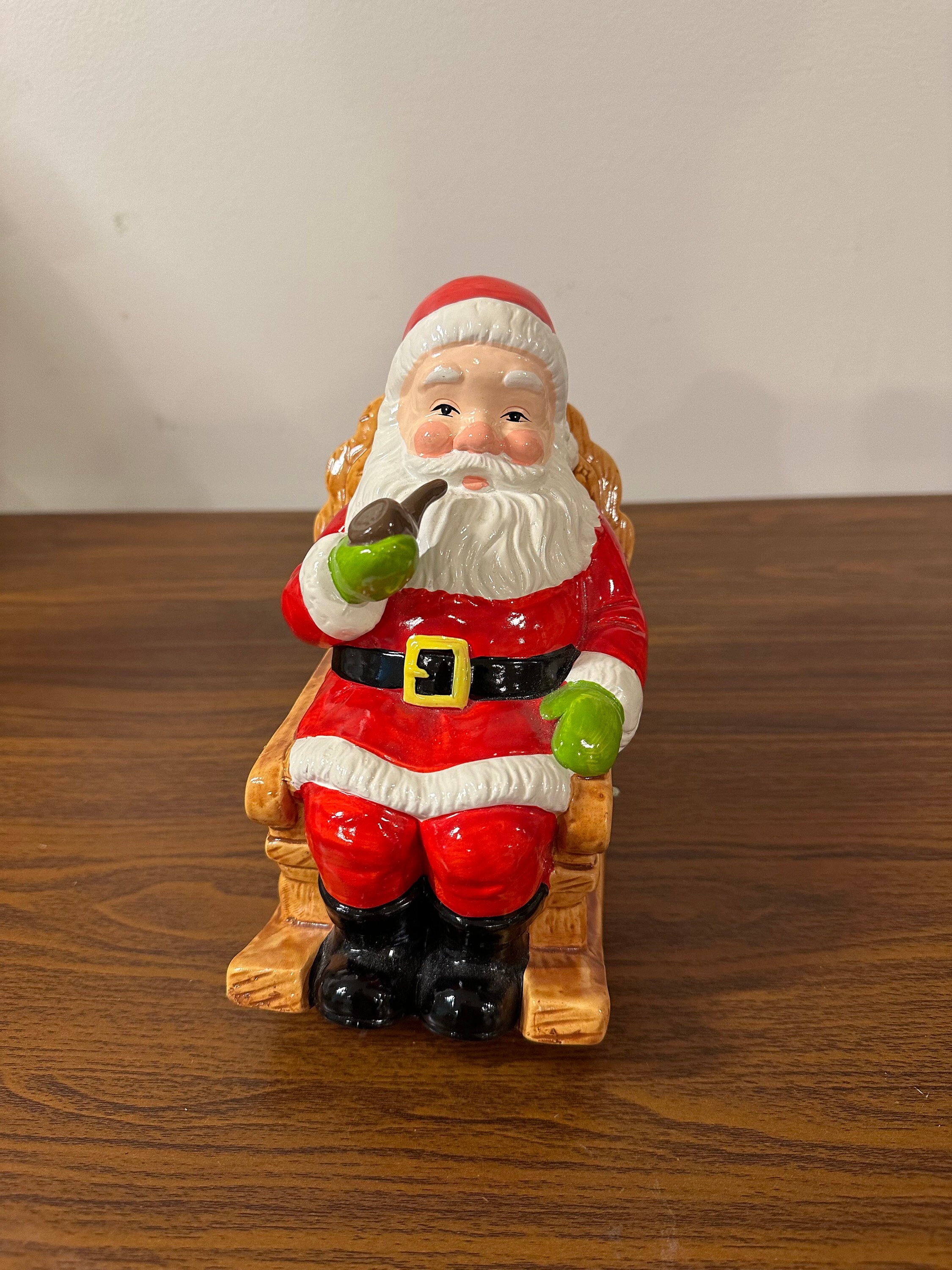 Vintage Musical Santa Claus in Rocking Chair Music Box. - Etsy