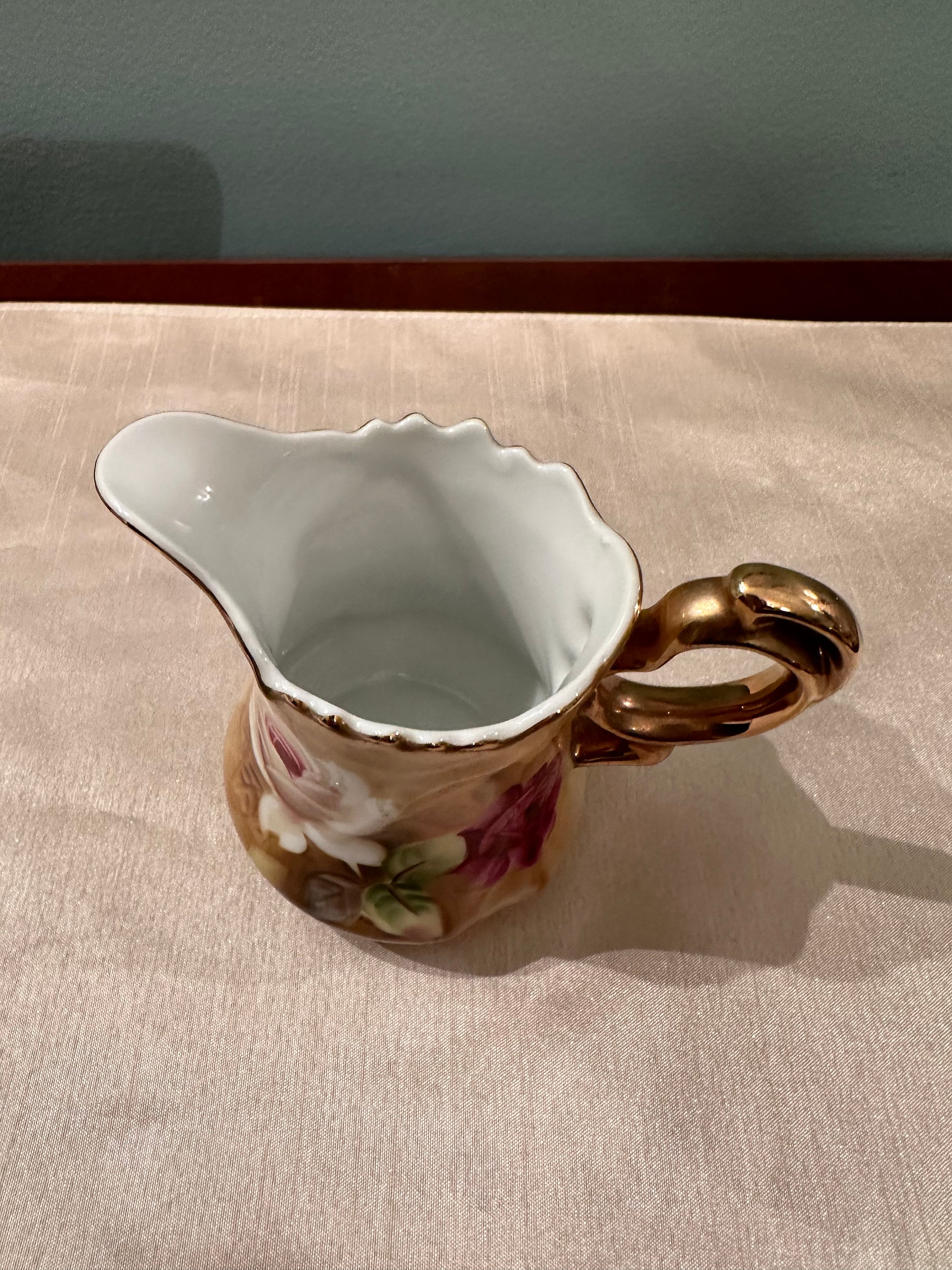 Lefton 1867 Creamer Handpainted 24 K Gold - Etsy