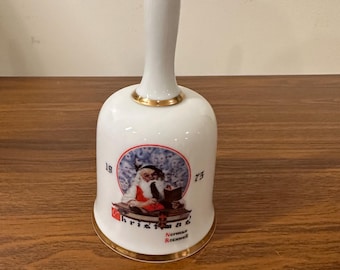 Norman Rockwell First Limited Edition 1975 Christmas Bell