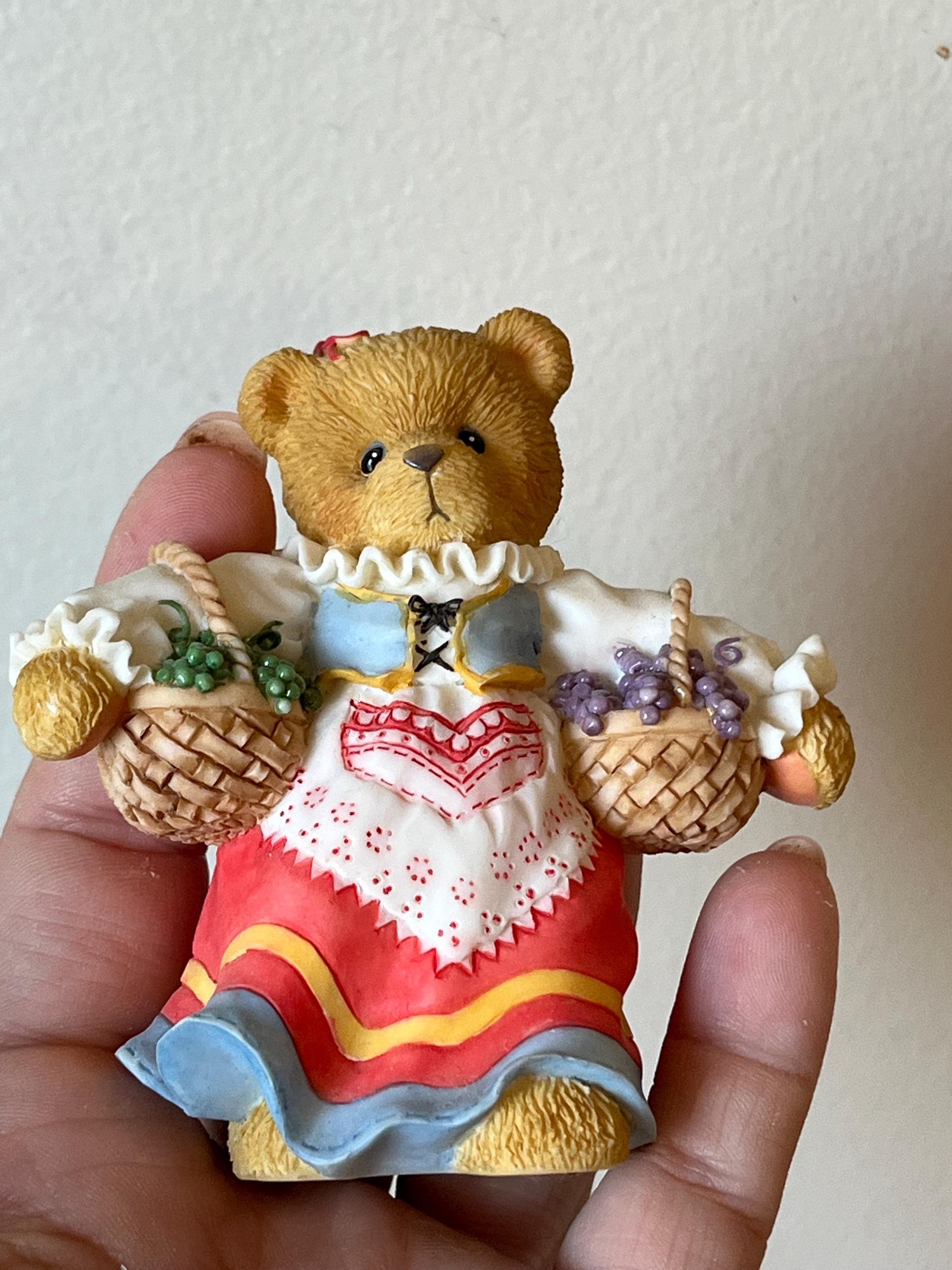 Vintage Cherished Teddies Bear Figurine, Sophia Italy Enesco Gift
