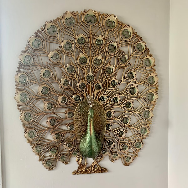 Peacock Wall Hanging Etsy