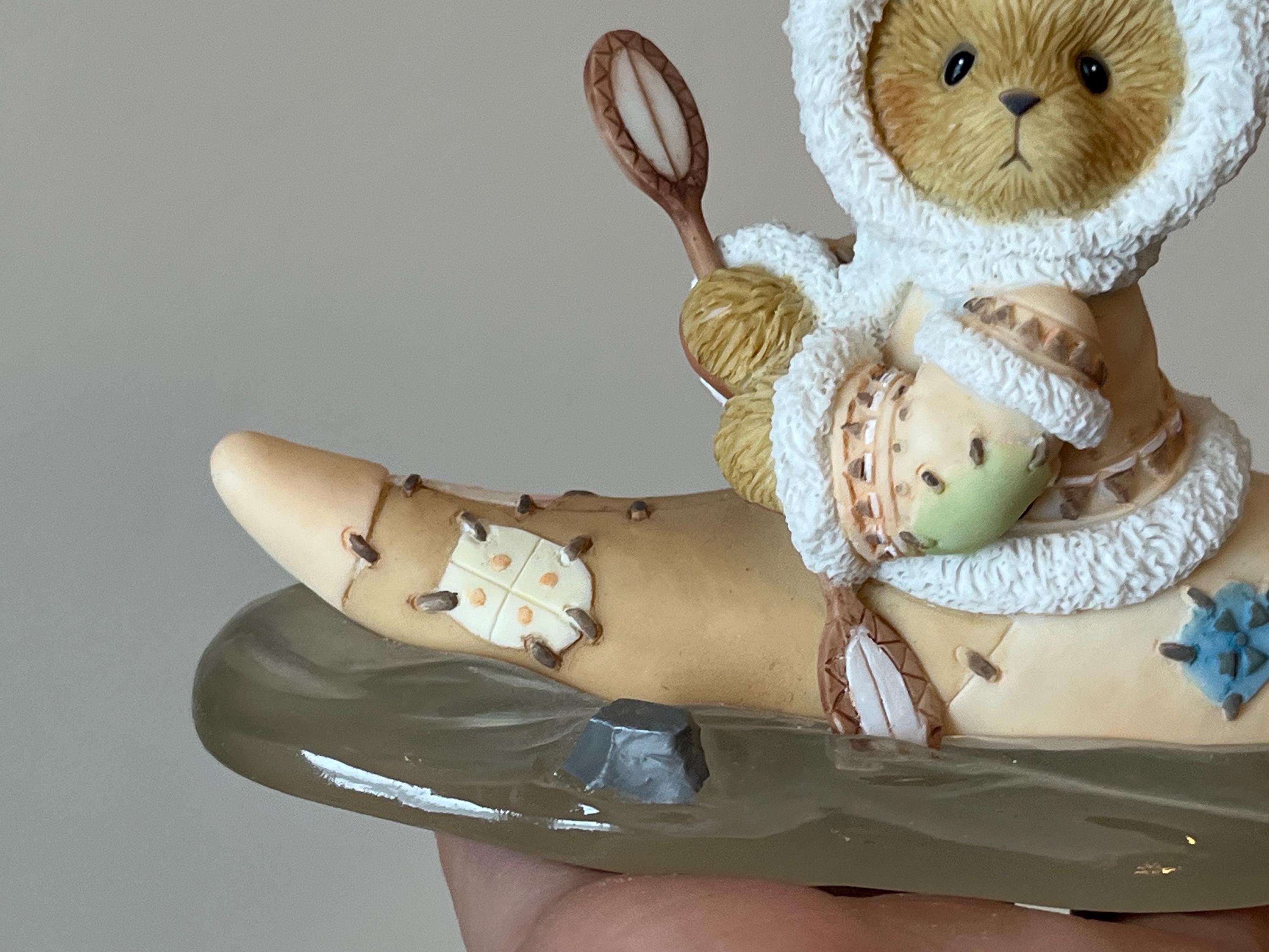 Enesco Cherished Teddies Figurine, Kirk Kayak Arctic Decor - Etsy