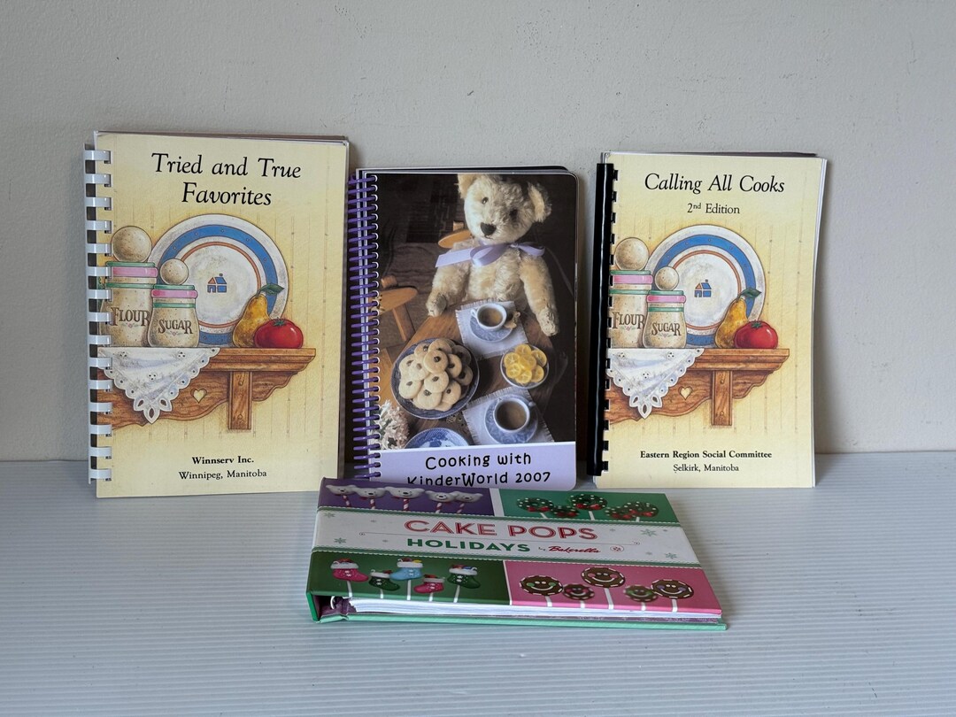 Vintage Cookbook Collection, Tried and True Recipes, Gift Set - Etsy