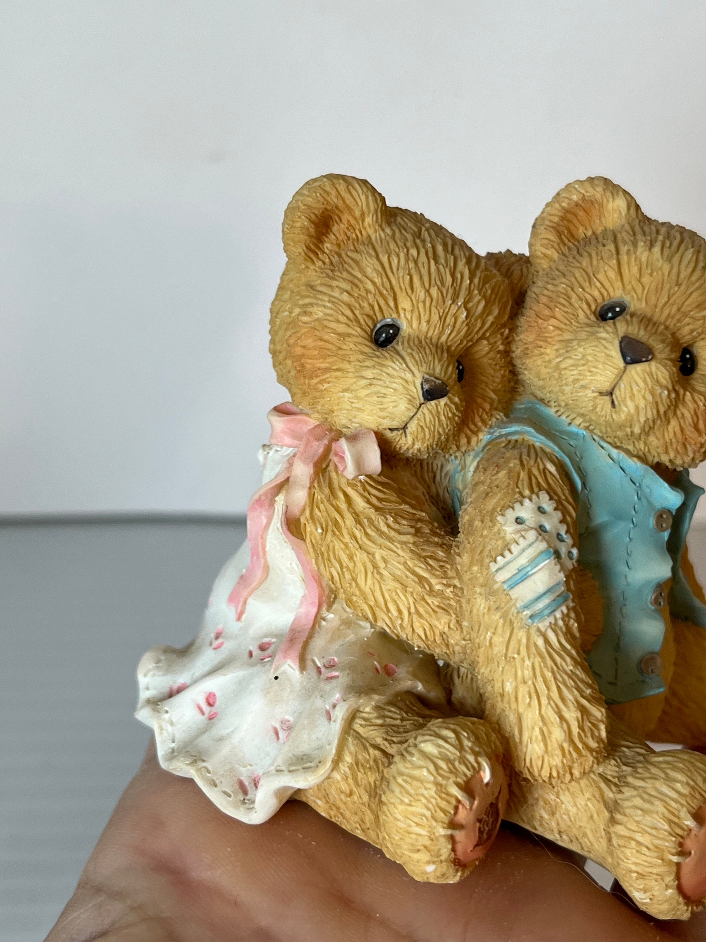 Cherished Teddies Seth and Sarabeth Figurine Gift Set, Friendship