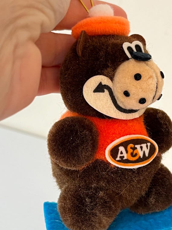 60' A&W Restaurant Bear Plush Doll 50㎝ A&W 6
