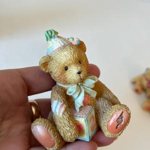 Cherished Teddies Age 2 Figurine, Bear Figurine, Two Sweet Bear, Birthday Figurine, Collector&#39;s Gift, Teddy Decor