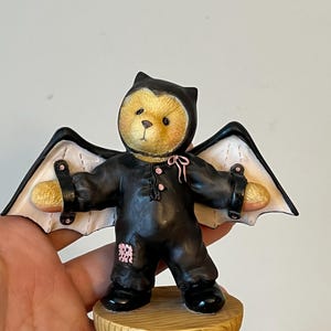Cherished Teddie Barry Figurine, Batty Over You Collectible, Cute Teddy Bear Gift, Collectible Halloween Figurine, Gift For Her