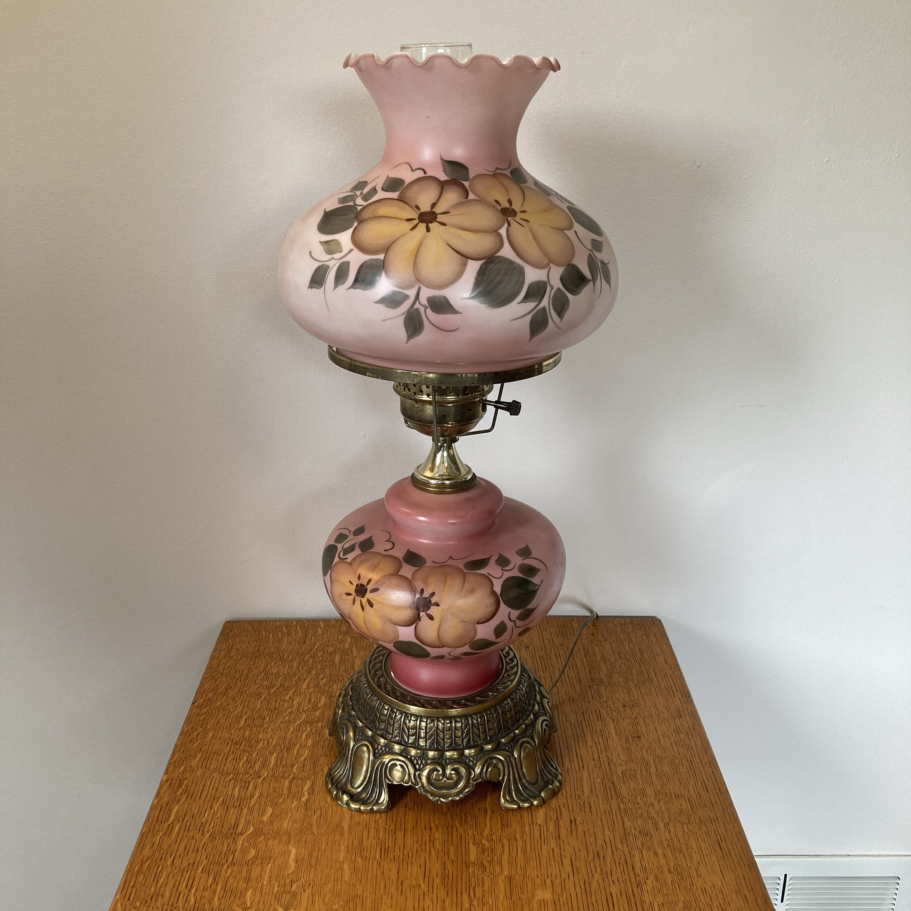 Fenton Lamp Gone With the Wind Etsy Australia