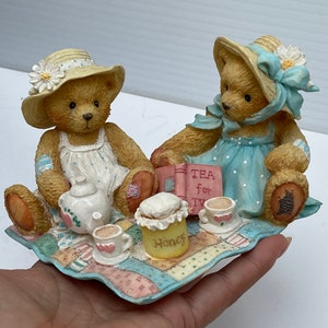 Cherished Teddies Freda Tina Figurine, Friendship Perfect Blend Gift 1992 Vintage