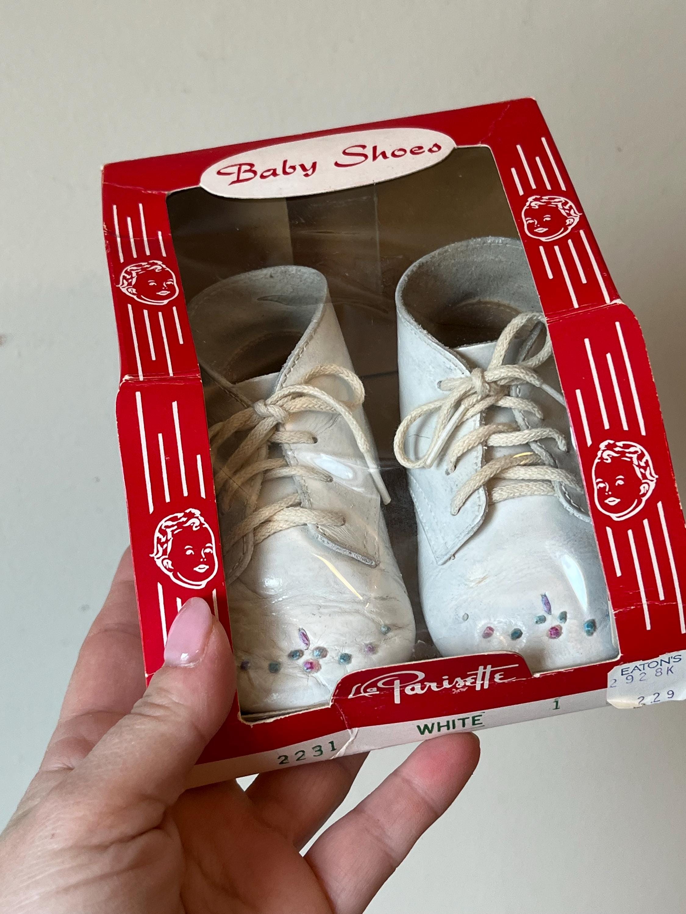 Vintage Baby Shoes, Toddler Shoes, Antique Infant Shoes, Retro Baby Footwear, Baby Shower Gift, Collectible Shoes