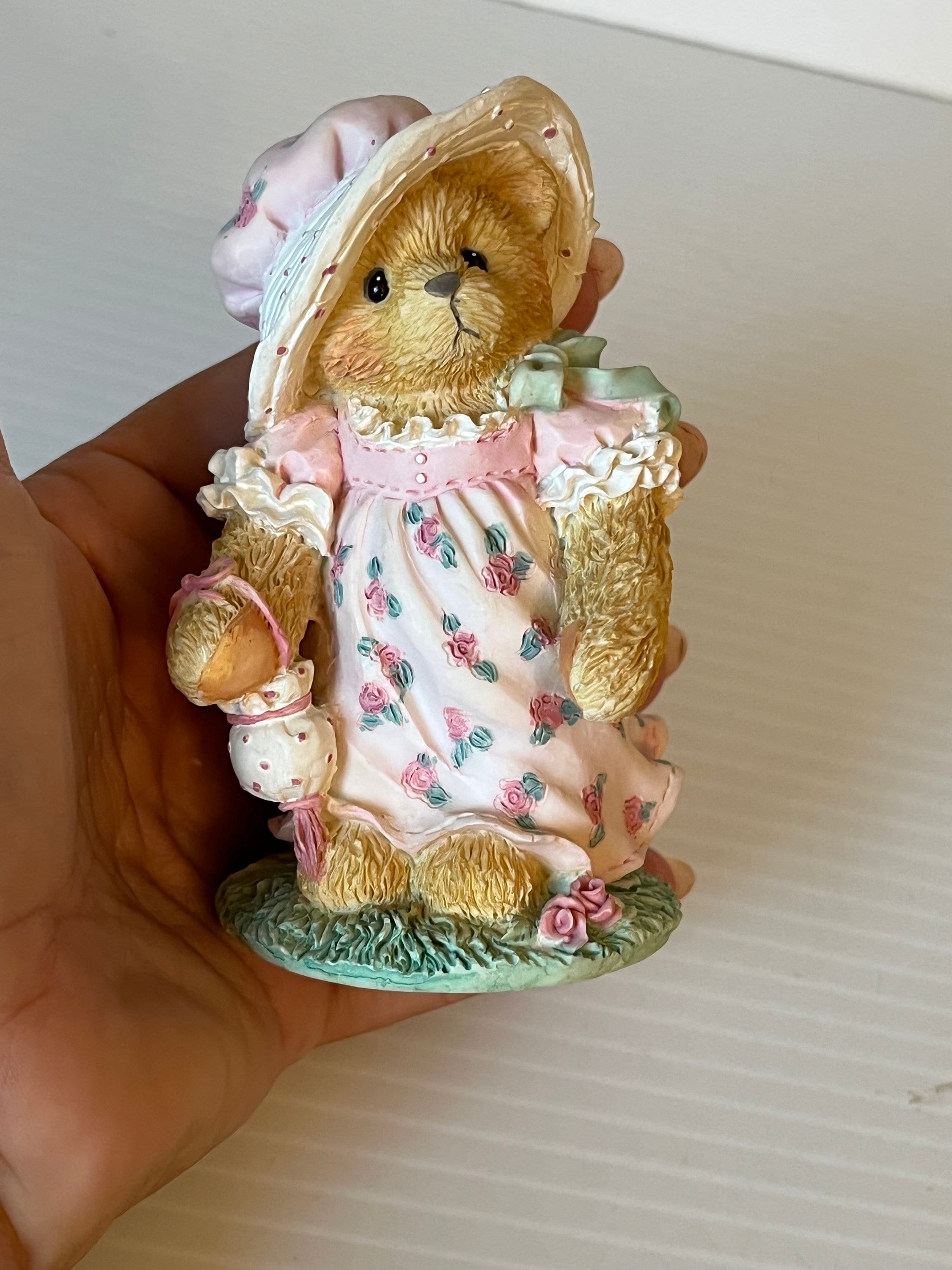 Vintage Cherished Teddies Enesco Figurine, Collectible Bear, 1994