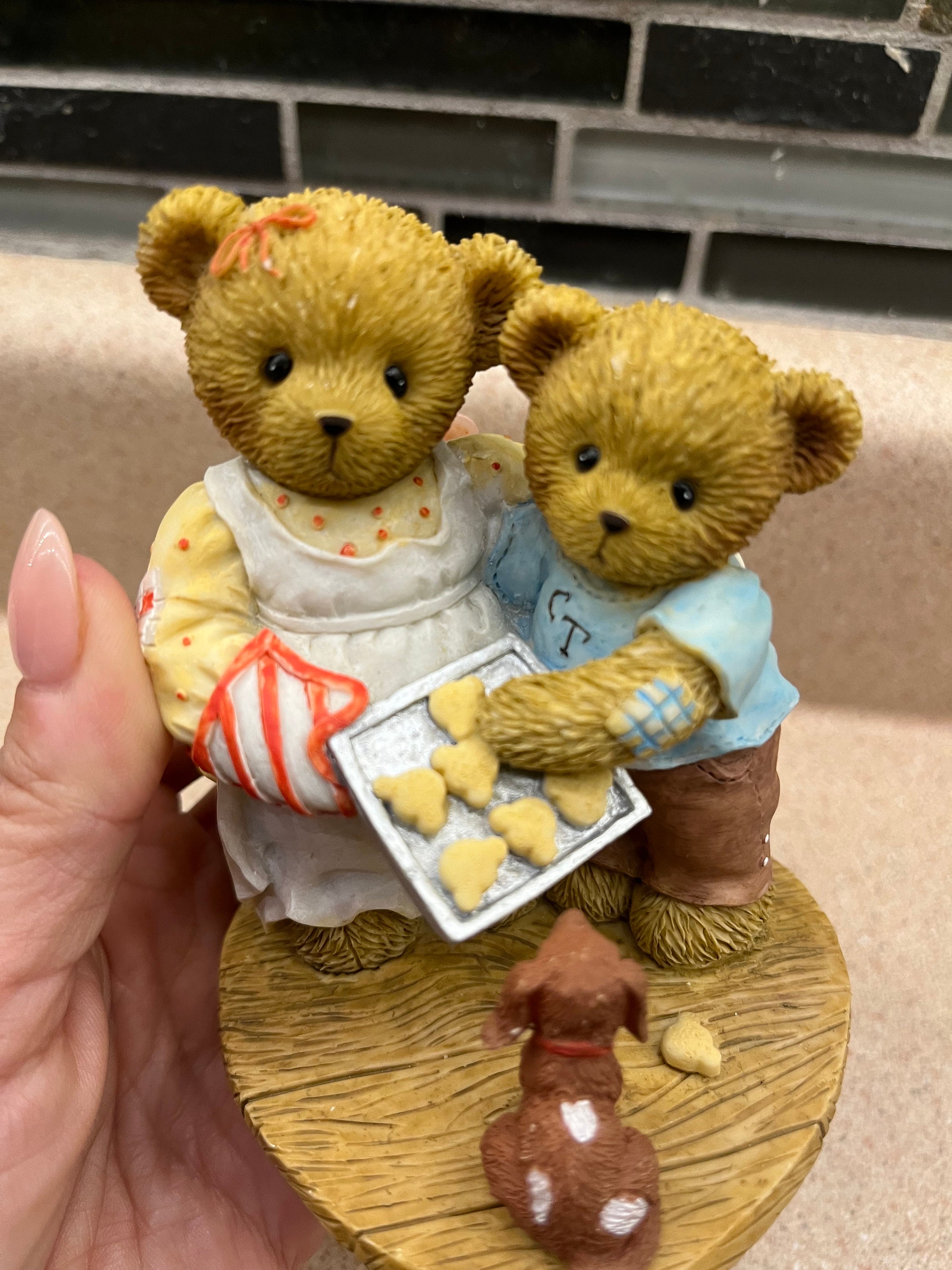 Cherished Teddies Courtney Cameron & Spot Figurine, Enesco