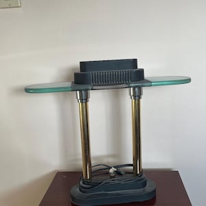 Vintage 1990’s Halogen Desk Lamp Black, Retro Black Lamp, Industrial Lighting, Home Office Decor, Classic Desk Light