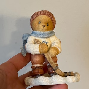 Cherished Teddies Brandon Friendship Is My Goal&quot; Bear Ice Skating Figurine, Collectible Figurine, Friendship Gift
