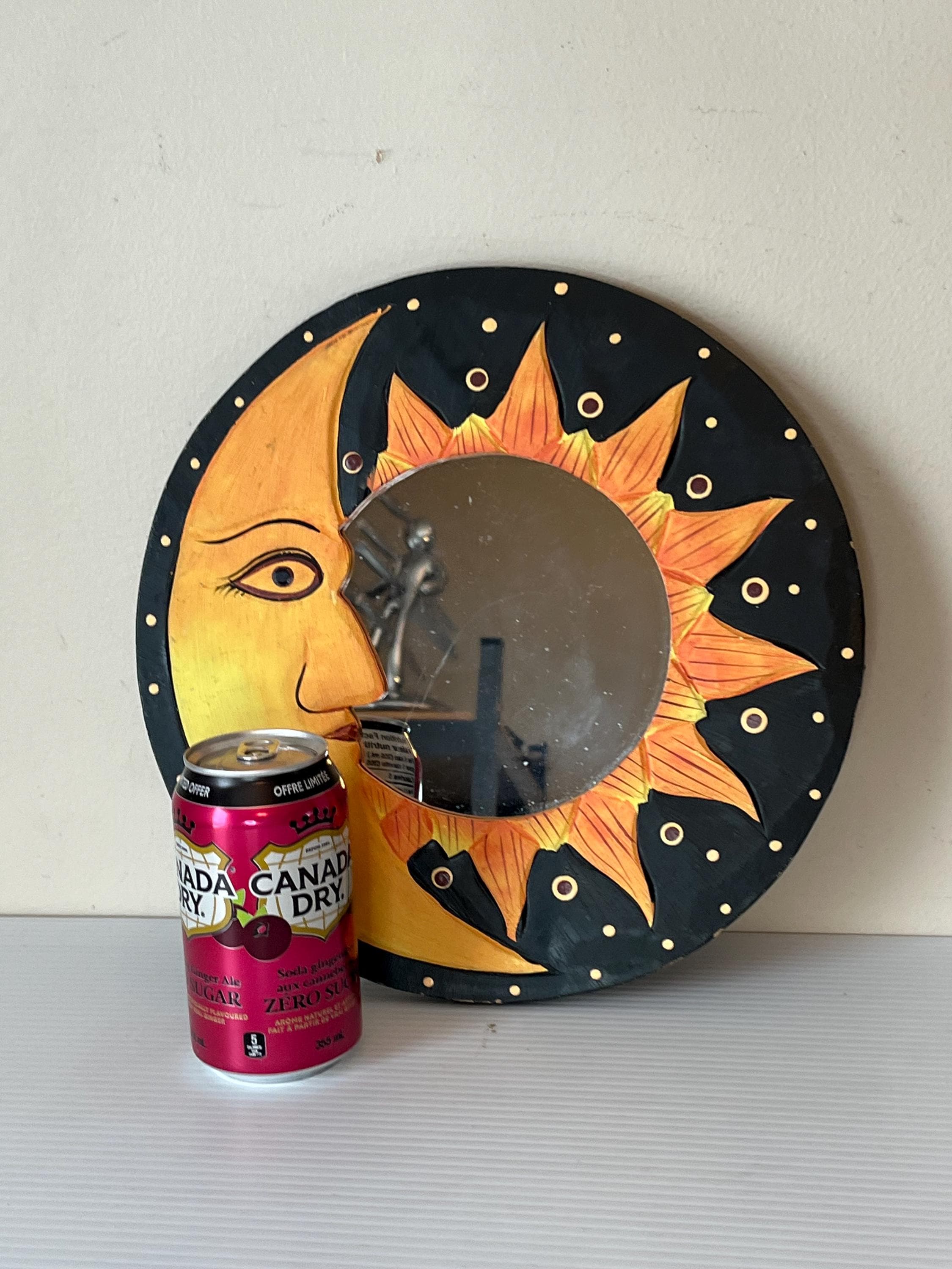 Vintage Celestial Mirror, 1990s Moon Sun Stars Wall Decor - Etsy