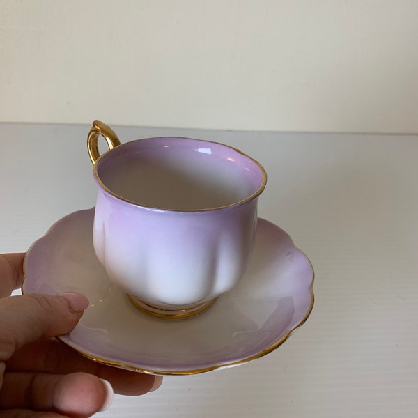 Exquisite Antique Vintage Teacup: Perfect for Royal Albert Purple Teacup and Saucer or as Thoughtful Gifts for Mothers Day, Birthdays