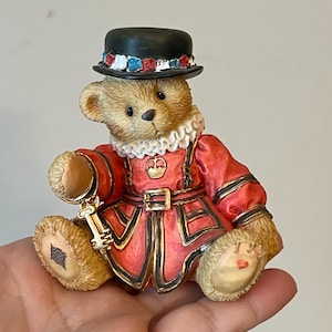 Cherished Teddies Bertie Boy Figurine, Friends Forever Theme, Hat and Keys Decoration, Ornament Collectible