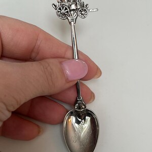 Vintage Wagon Spoon Calgary Alberta, Souvenir Spoon Collectible, Travel Keepsake Gift