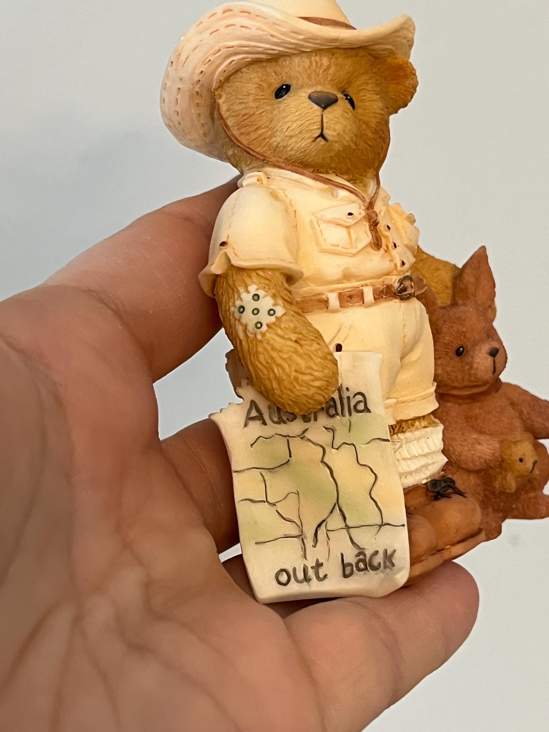 Cherished Teddies Bazza Figurine, Australian Teddy Bear