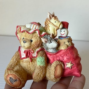 1993 Cherished Teddies &quot;Carolyn&quot; Figurine, Vintage Collectible, Teddy Bear Figurine, Cherished Teddies Collection