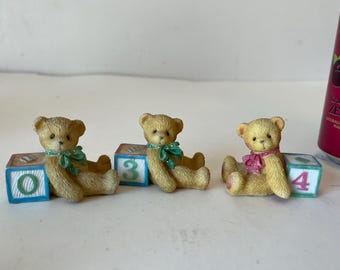 Cherished Teddies Figuren-Set, Sammlerbären-Verzierung, Regaldekor