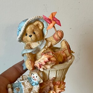 Cherished Teddies Falling for You Pat Figurine, Collectible Decor, Cute Teddy Bear Figurine, Love Gift, Romantic Figurine