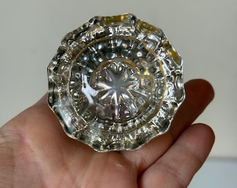 Vintage Cut Glass Door Knob, Salvage Hardware, Home Decor