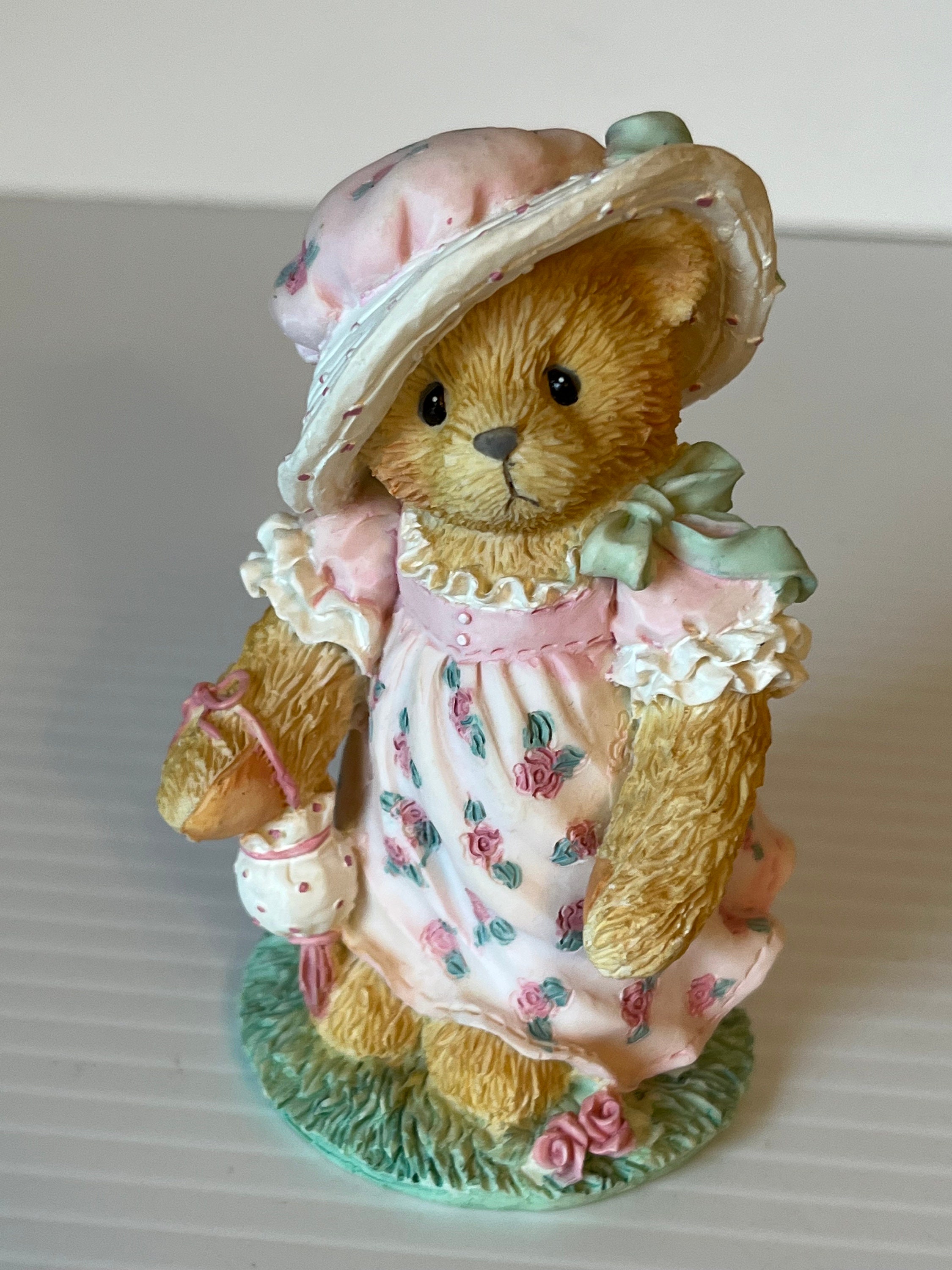 Vintage Cherished Teddies Enesco Figurine, Collectible Bear, 1994