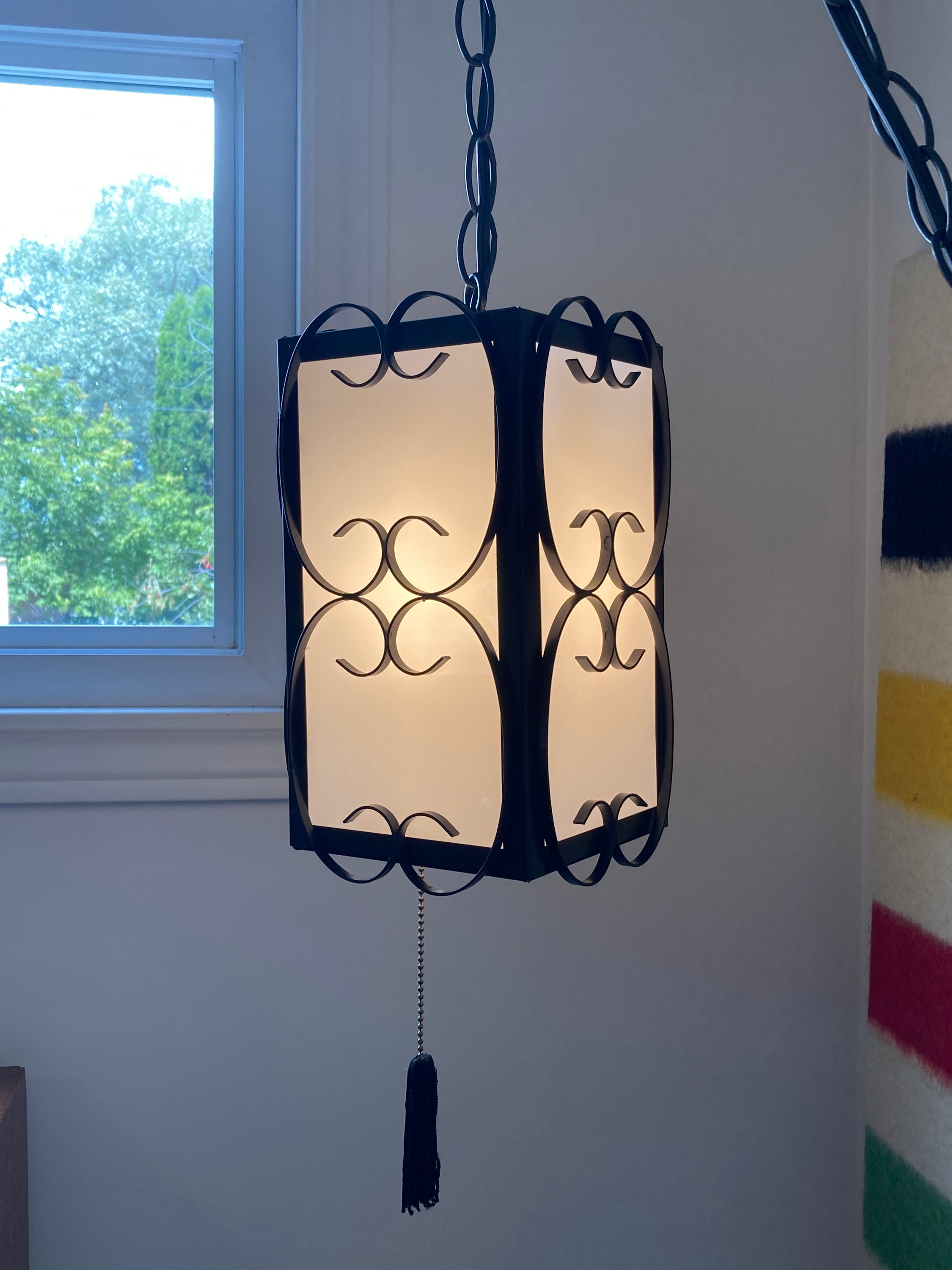 Vintage Hanging Swag Lamp Retro Swag Lamp Mid Century Lamp - Etsy