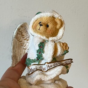 Christmas Cherished Teddies Stormi Angel Figurine, Holiday Decor, Christmas Gift, Collectible Statue