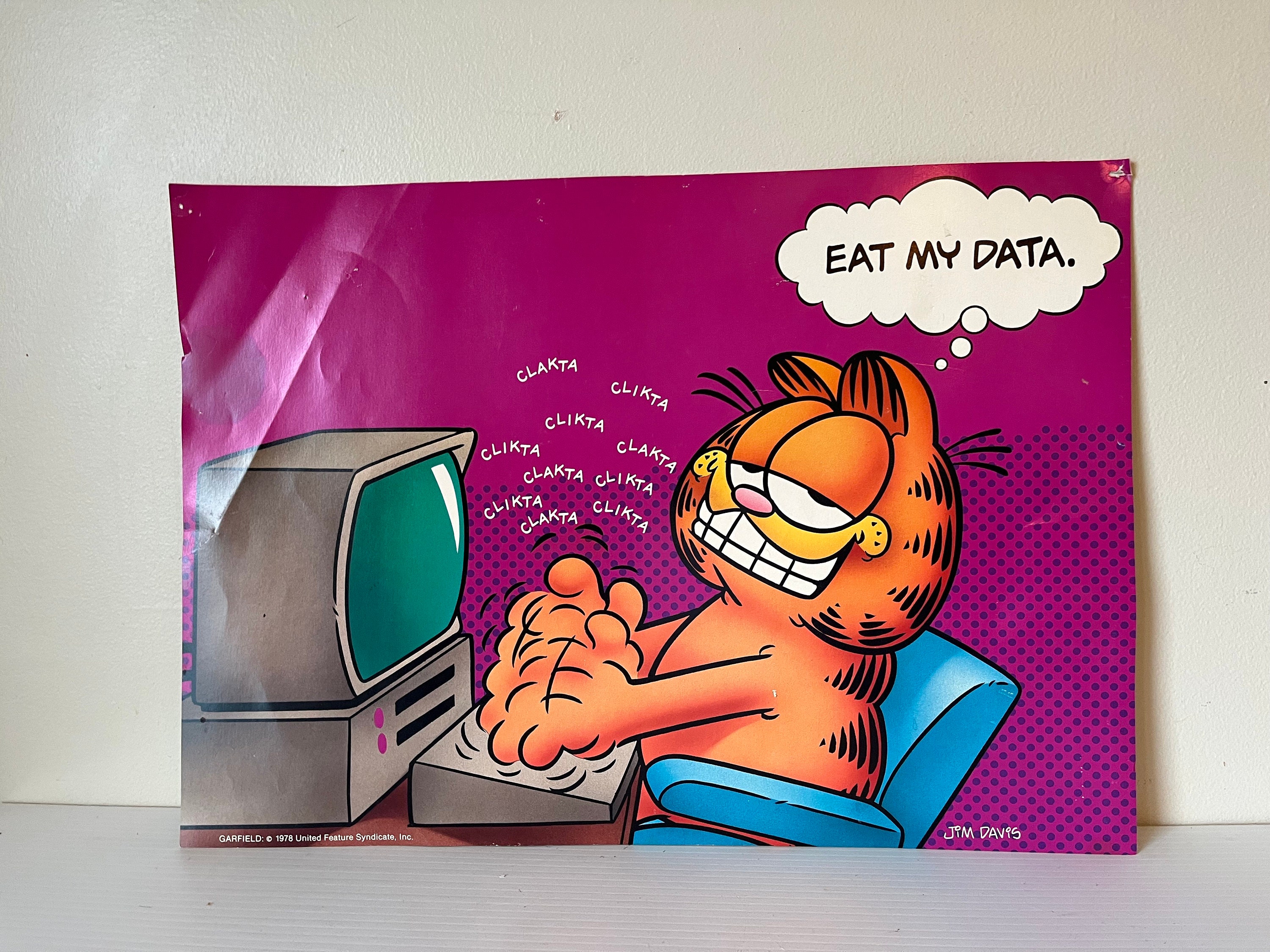 Gift Idea: Vintage Garfield Poster 13.5