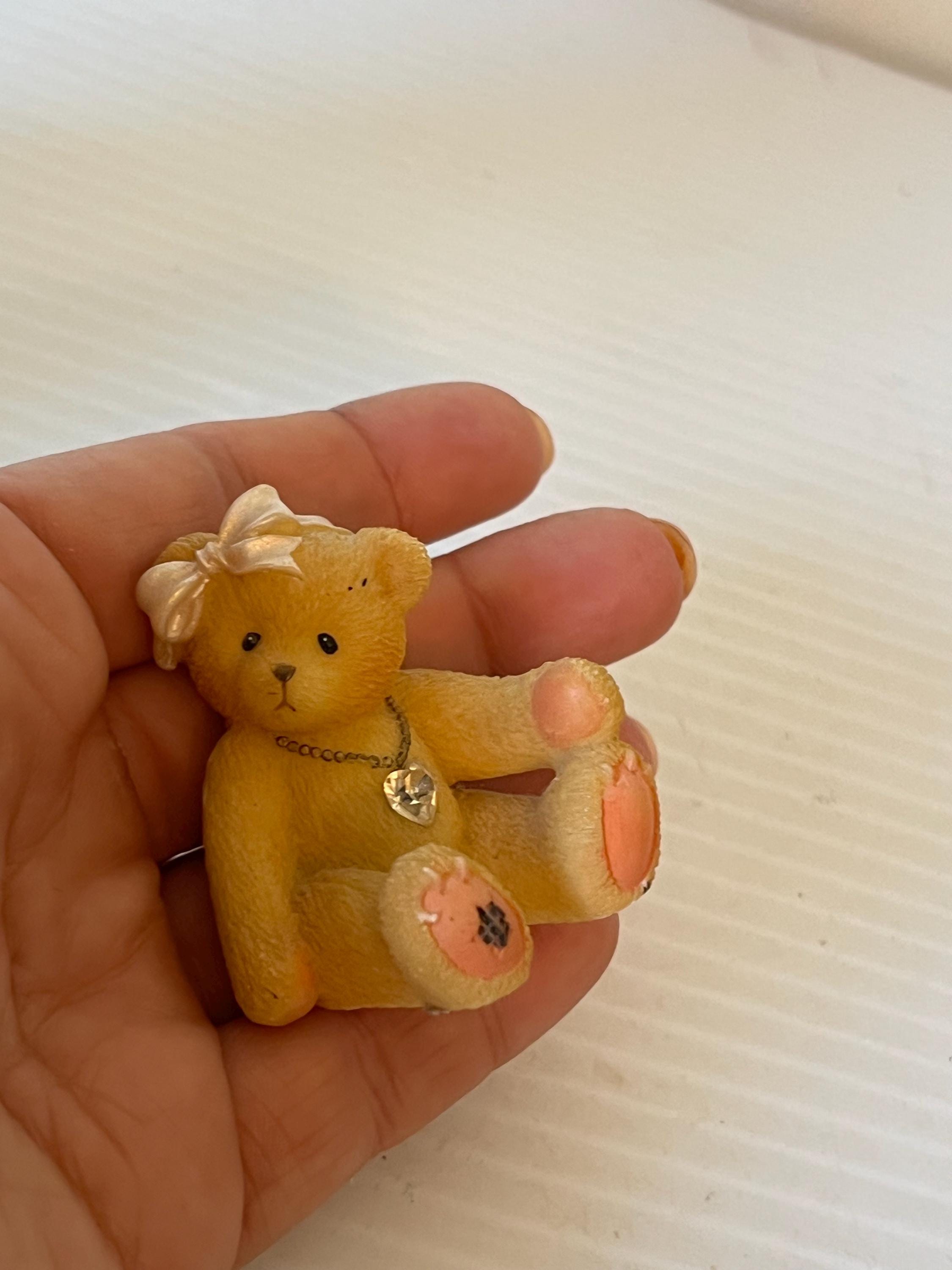 Cherished Teddies April Birthstone Bear Figurine - Etsy
