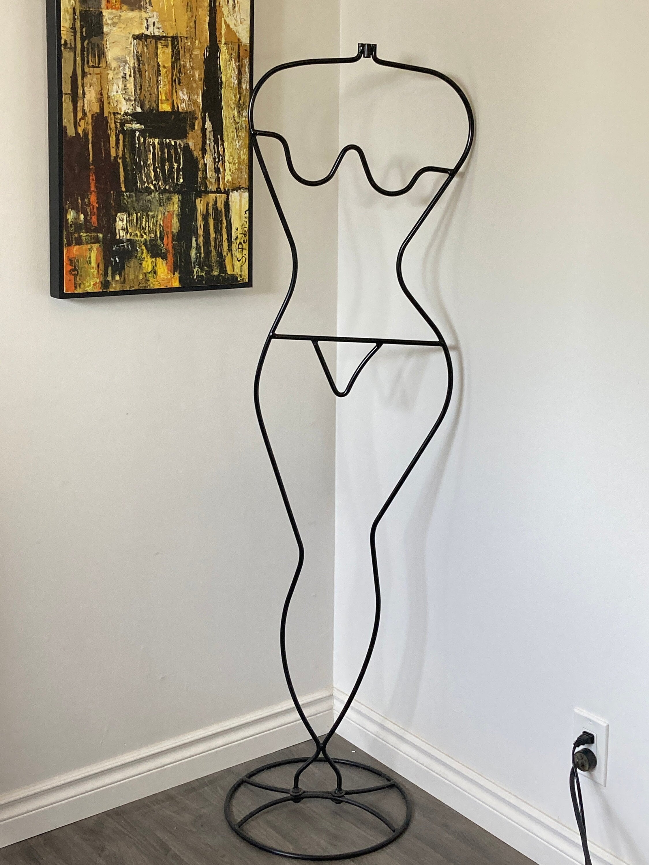 Vintage 80er Jahre Ikea Stummer Diener Frauen Figur | Fehlende Kopfstütze Bitte kontaktieren Sie den Verkäufer