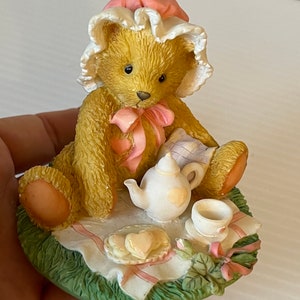 Cherished Teddies Marie &quot;Friendship Is A Special Treat&quot; Figurine, 1992 Collectible, Friendship Gift