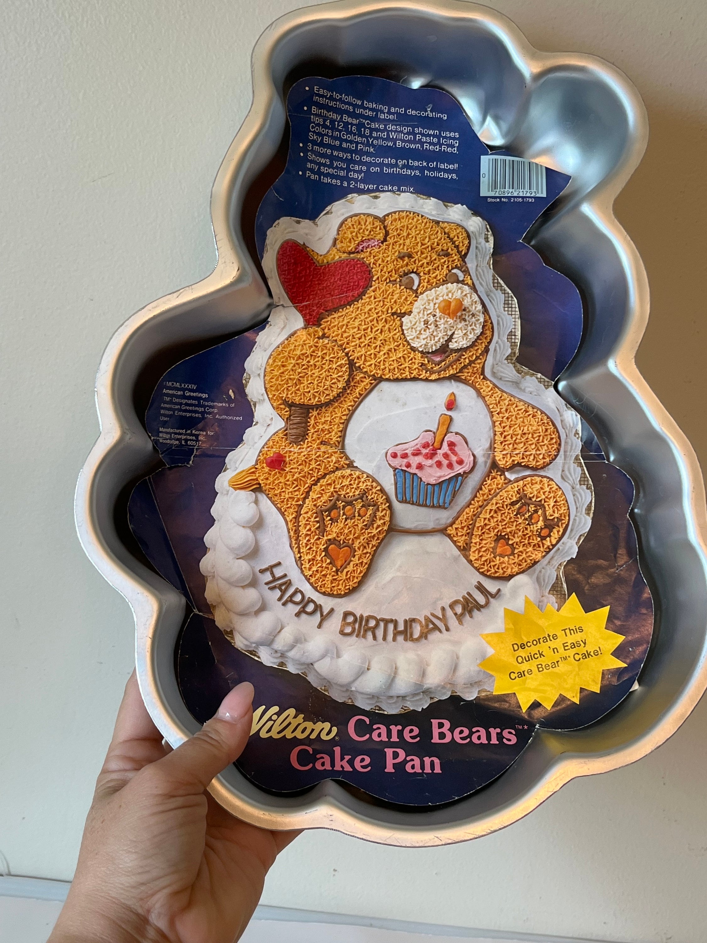 Bear Cake Wilton R2d2 Cake Pan Instructions VINTAGE WILTON 1980