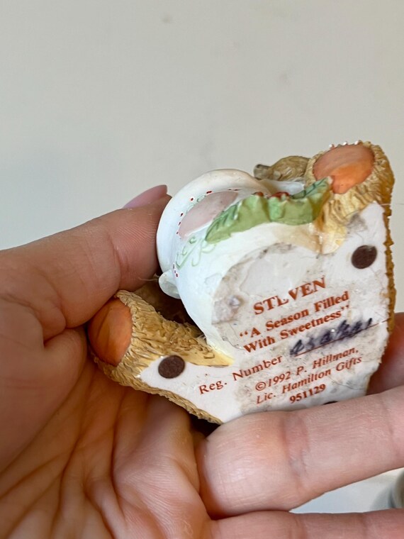 Cherished Teddies Steven Figurine 1992, Season Sweetness
